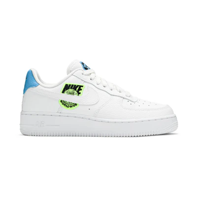 (W) Nike Air Force 1 Low '07 'Worldwide Pack White Blue Volt'