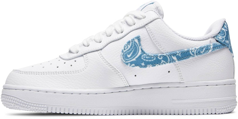(W) Nike Air Force 1 Rendah '07 Essential 'Biru Paisley' DH4406-100 Lookbook (W) Nike Air Force 1 Rendah '07 Essential 'Biru Paisley' DH4406-100