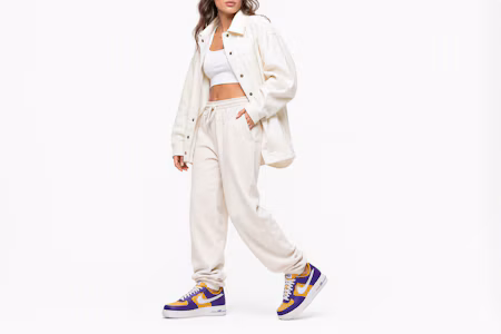 Order (W) Nike Air Force 1 Low ''Be True To Her School - LSU'' Damen Sneaker FJ1408-500