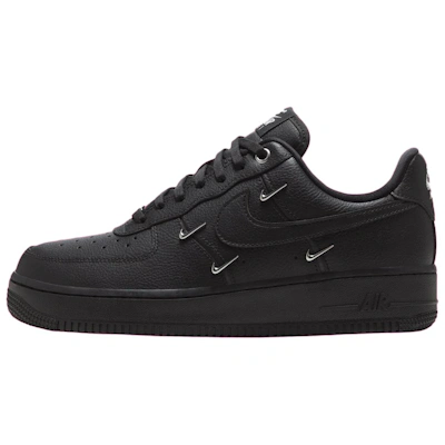 (Women) Nike Air Force 1 '07 LX 'Black Silver Mini Swoosh'