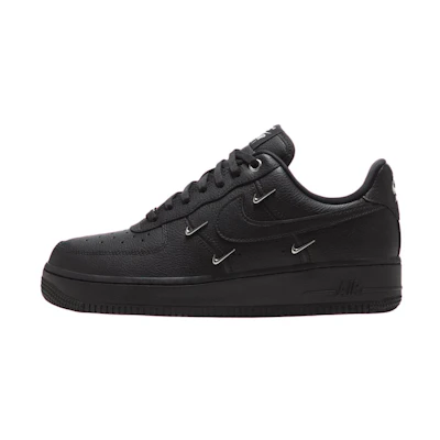 (W) Nike Air Force 1 '07 LX 'Black Silver Mini Swoosh'