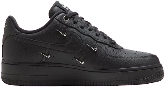 (W) Nike Air Force 1 Low 'Hitam Silver Mini Swoosh' HQ1180-001 Order (W) Nike Air Force 1 Low 'Hitam Silver Mini Swoosh' HQ1180-001
