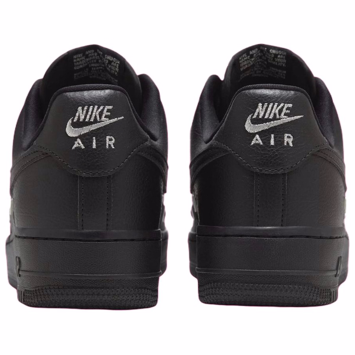 (Women) Nike Air Force 1 '07 LX 'Black Silver Mini Swoosh'