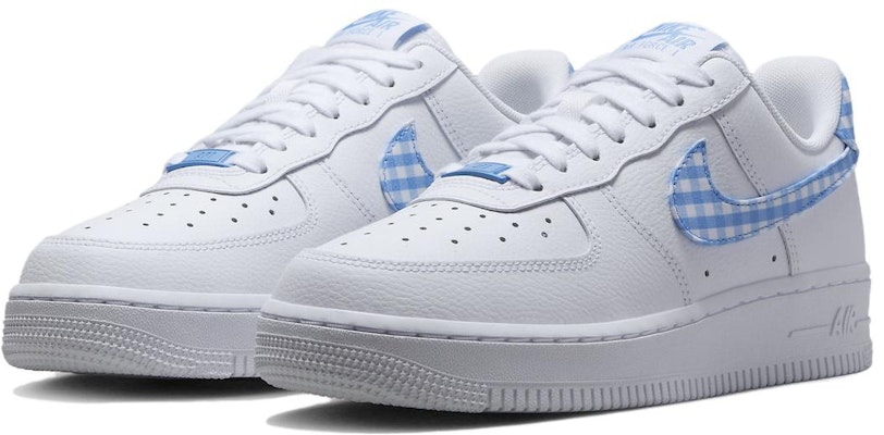 (W) Nike Air Force 1 Low 'Biru Gingham' DZ2784-100 Lookbook (W) Nike Air Force 1 Low 'Biru Gingham' DZ2784-100