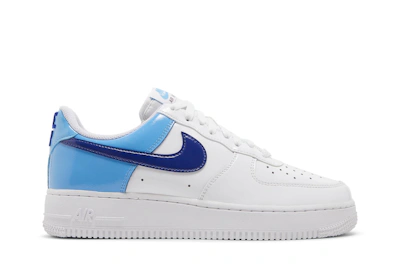 (Women) Nike Air Force 1 Low 'Blue patent Swoosh' DJ9942-400