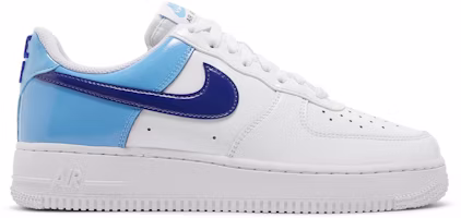 (Women) Nike Air Force 1 Low 'Blue patent Swoosh' DJ9942-400 (Women) Nike Air Force 1 Low 'Blue patent Swoosh' DJ9942-400