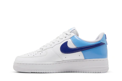 (Women) Nike Air Force 1 Low 'Blue patent Swoosh' DJ9942-400