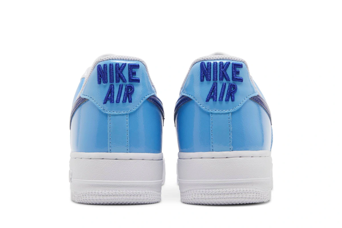 (Women) Nike Air Force 1 Low 'Blue patent Swoosh' DJ9942-400