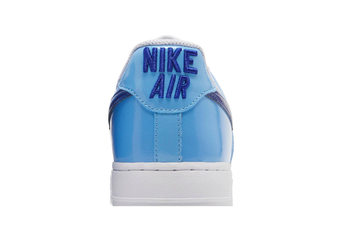 (Women) Nike Air Force 1 Low 'Blue patent Swoosh' DJ9942-400