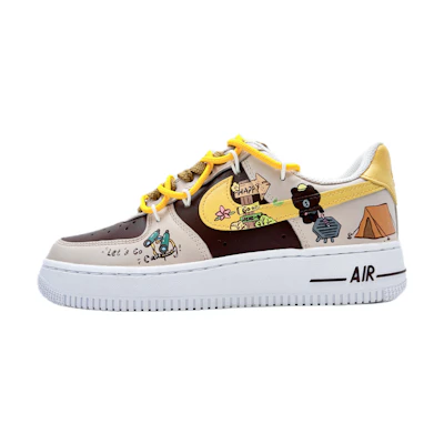 (W) Nike Air Force 1 Low 'Cartoon Oil Painting Cute Bear'