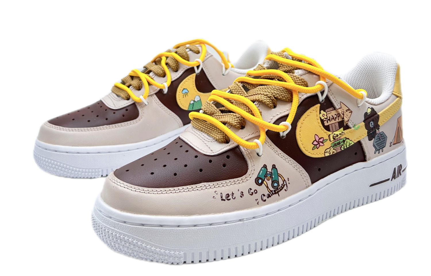(W) Nike Air Force 1 Low 'Cartoon Oil Painting Cute Bear' 圖 3