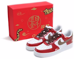 (Women) Nike Air Force 1 Low 'Chinese New Year Cut Paper' DD8959-100(TeamNine-003S-BOX) (Women) Nike Air Force 1 Low 'Chinese New Year Cut Paper' DD8959-100(TeamNine-003S-BOX)