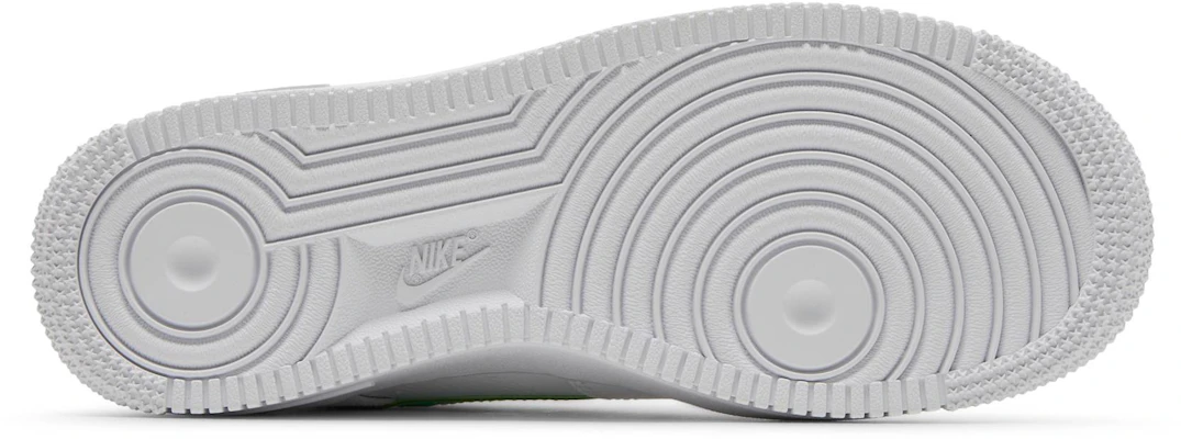 Nike air force 2025 1 black green glow