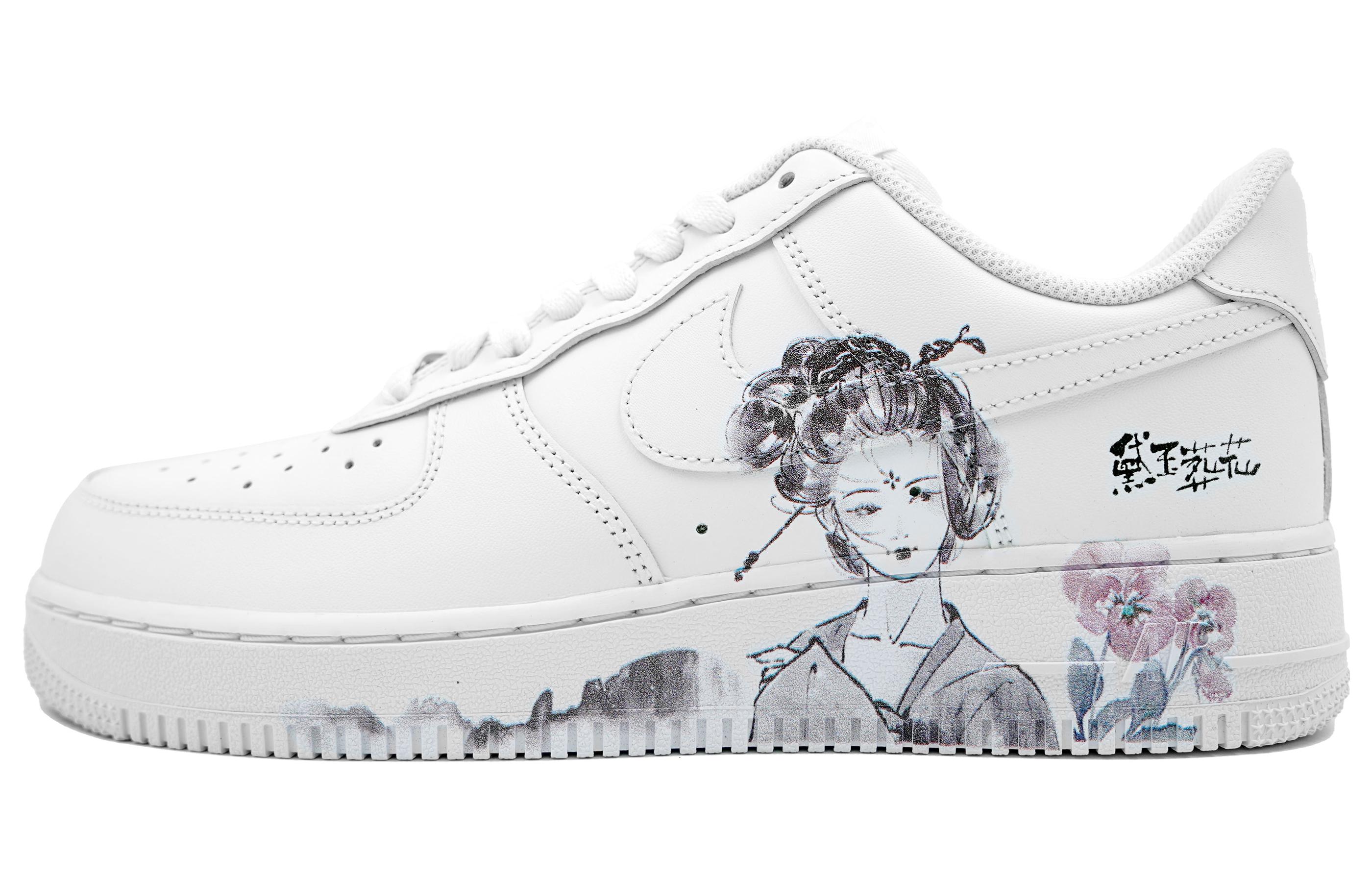 (W) Nike Air Force 1 Low 'Ink Landscape Lotus'