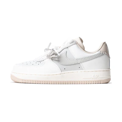 (W) Nike Air Force 1 Low 'Light Bone Suede Tassels'