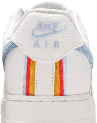 Nike Air Force 1 Low 愛心刺繡 防滑耐磨 低筒 板鞋 女款 白藍紅 Sizing Nike Air Force 1 Low 愛心刺繡 防滑耐磨 低筒 板鞋 女款 白藍紅