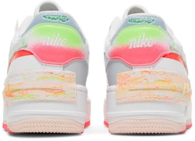 (W) Nike Air Force 1 Low 'Shadow Putih Merah Jambu Oren' DV1364-111 Details for (W) Nike Air Force 1 Low 'Shadow Putih Merah Jambu Oren' DV1364-111