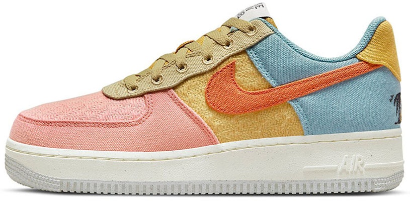Pink blue and orange air force ones hotsell