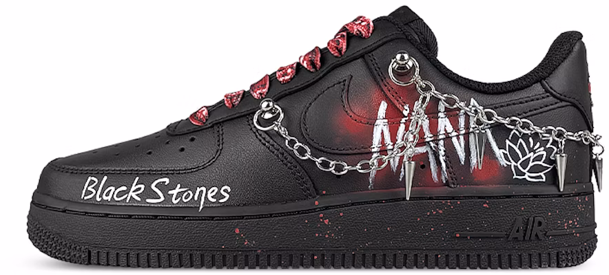 (Women) Nike Air Force 1 Low 'Triple Black NANA Chain' DD8959-001-457682 Order (Women) Nike Air Force 1 Low 'Triple Black NANA Chain' DD8959-001-457682