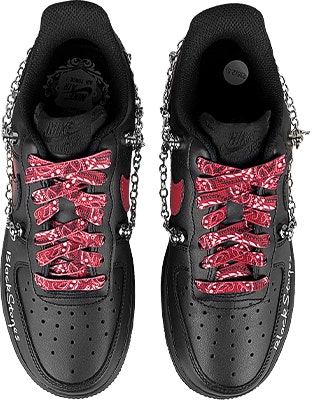 (Women) Nike Air Force 1 Low 'Triple Black NANA Chain' DD8959-001-457682 Purchase (Women) Nike Air Force 1 Low 'Triple Black NANA Chain' DD8959-001-457682