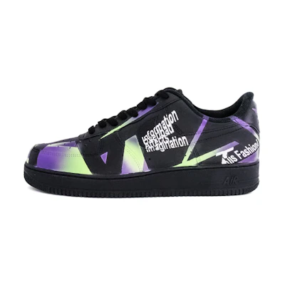 (W) Nike Air Force 1 Low 'Triple Black Stage Lighting'