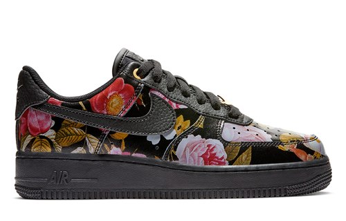 Order （女款）Nike Air Force 1 低筒 黑色花卉 AO1017-002