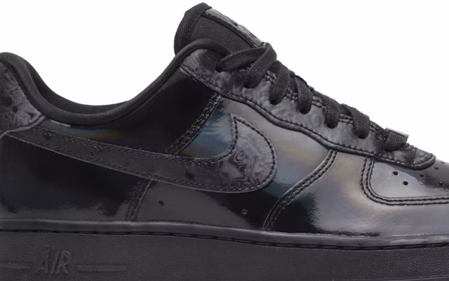 Nike air best sale force shiny black