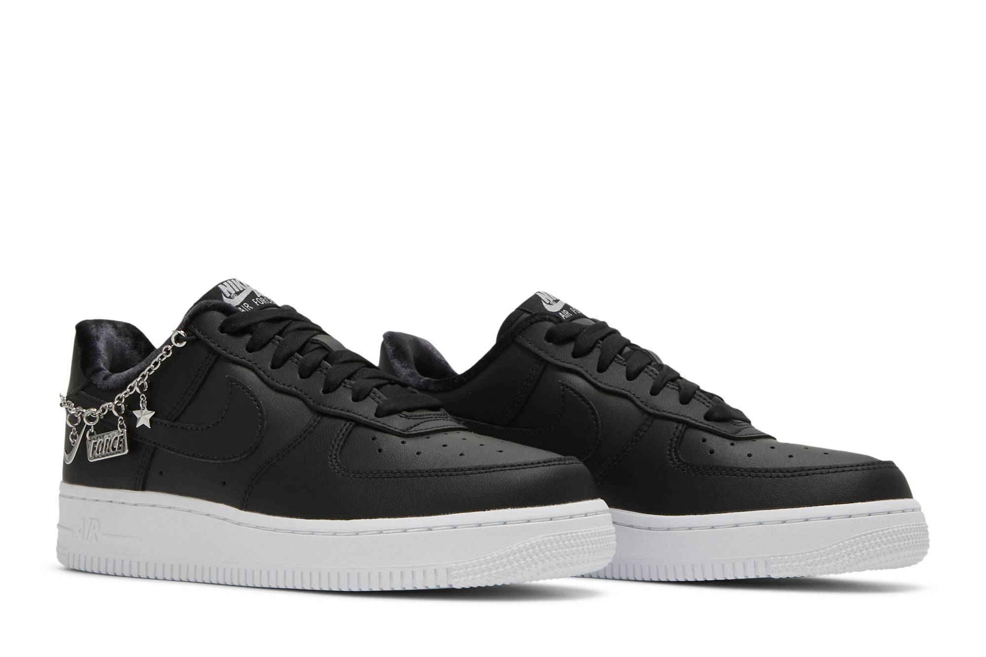 Cheap (W) 나이키 에어포스 1 로우 LX '럭키 참스 블랙' DD1525-001