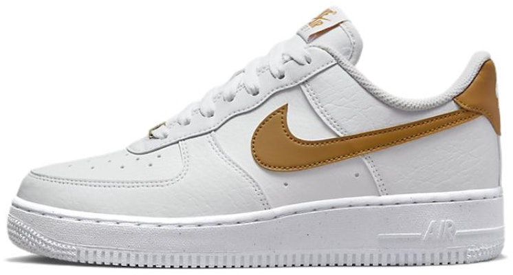 (W) Nike Air Force Low Next Nature 'Putih/Emas Suede' DN1430-104