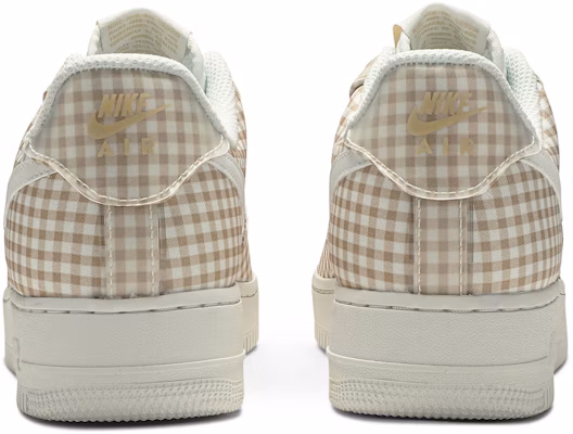 Women Nike Air Force 1 Low QS Gingham Pack Beige BV4891 101