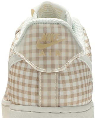Women Nike Air Force 1 Low QS Gingham Pack Beige BV4891 101