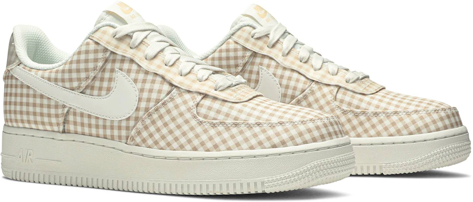 Women Nike Air Force 1 Low QS Gingham Pack Beige BV4891 101
