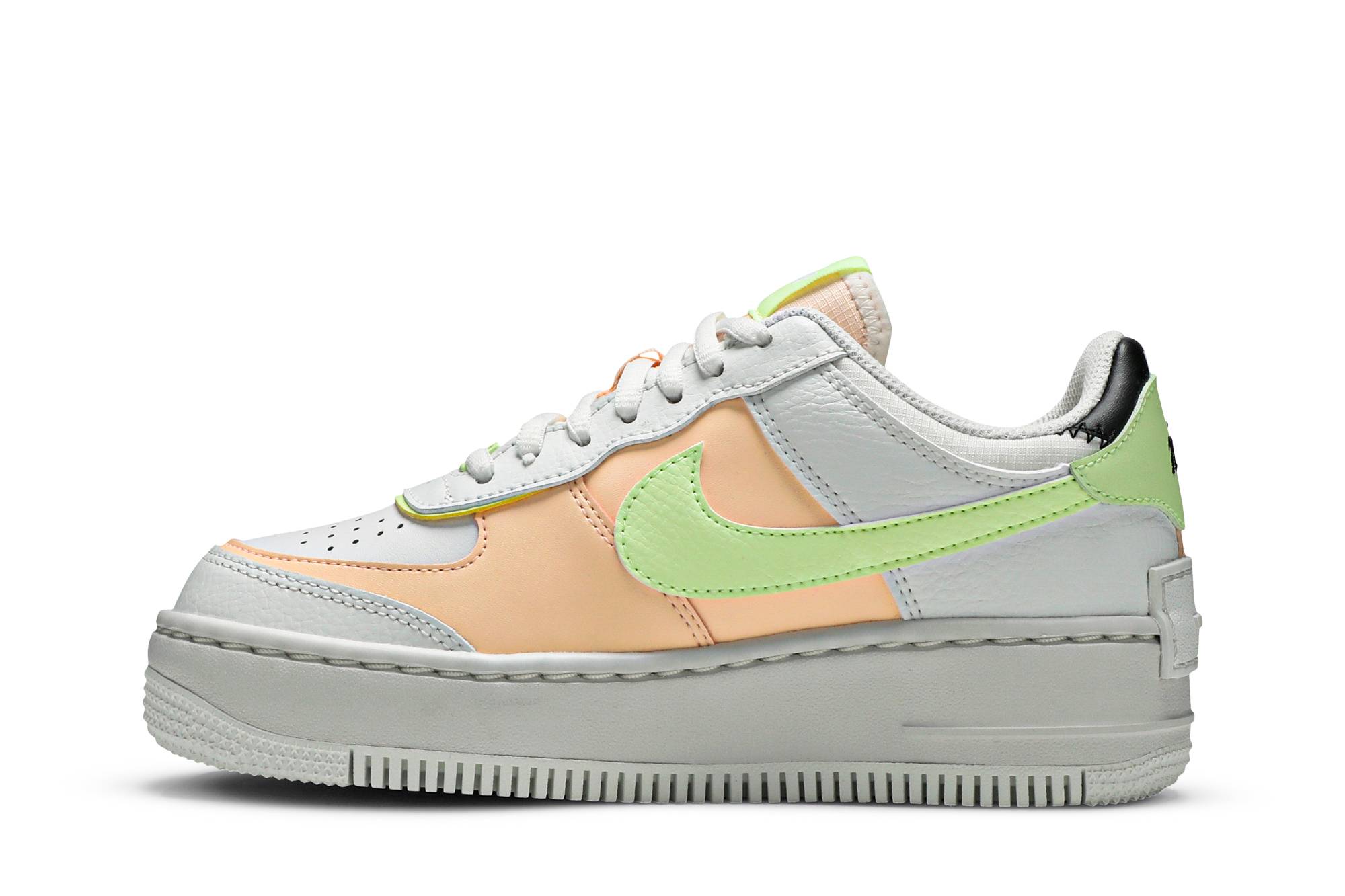 Lookbook (W) ナイキ エアフォース 1 シャドウ 白/ボルト/クリムゾン CI0919-107