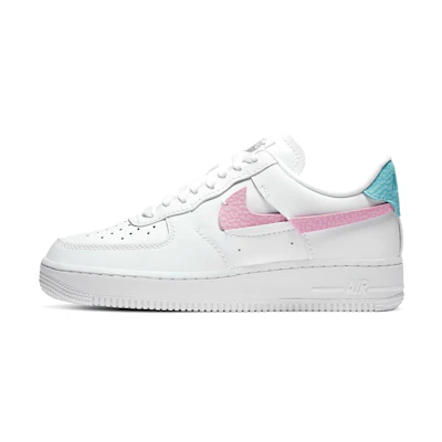 (W) Nike Air Force 1 LXX White Pink Aqua