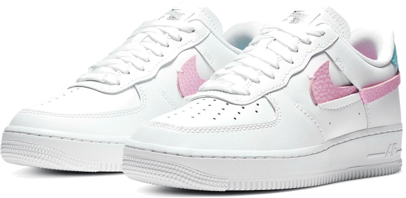 (Women) Nike Air Force 1 LXX White Pink Aqua DC1164-101 Lookbook (Women) Nike Air Force 1 LXX White Pink Aqua DC1164-101