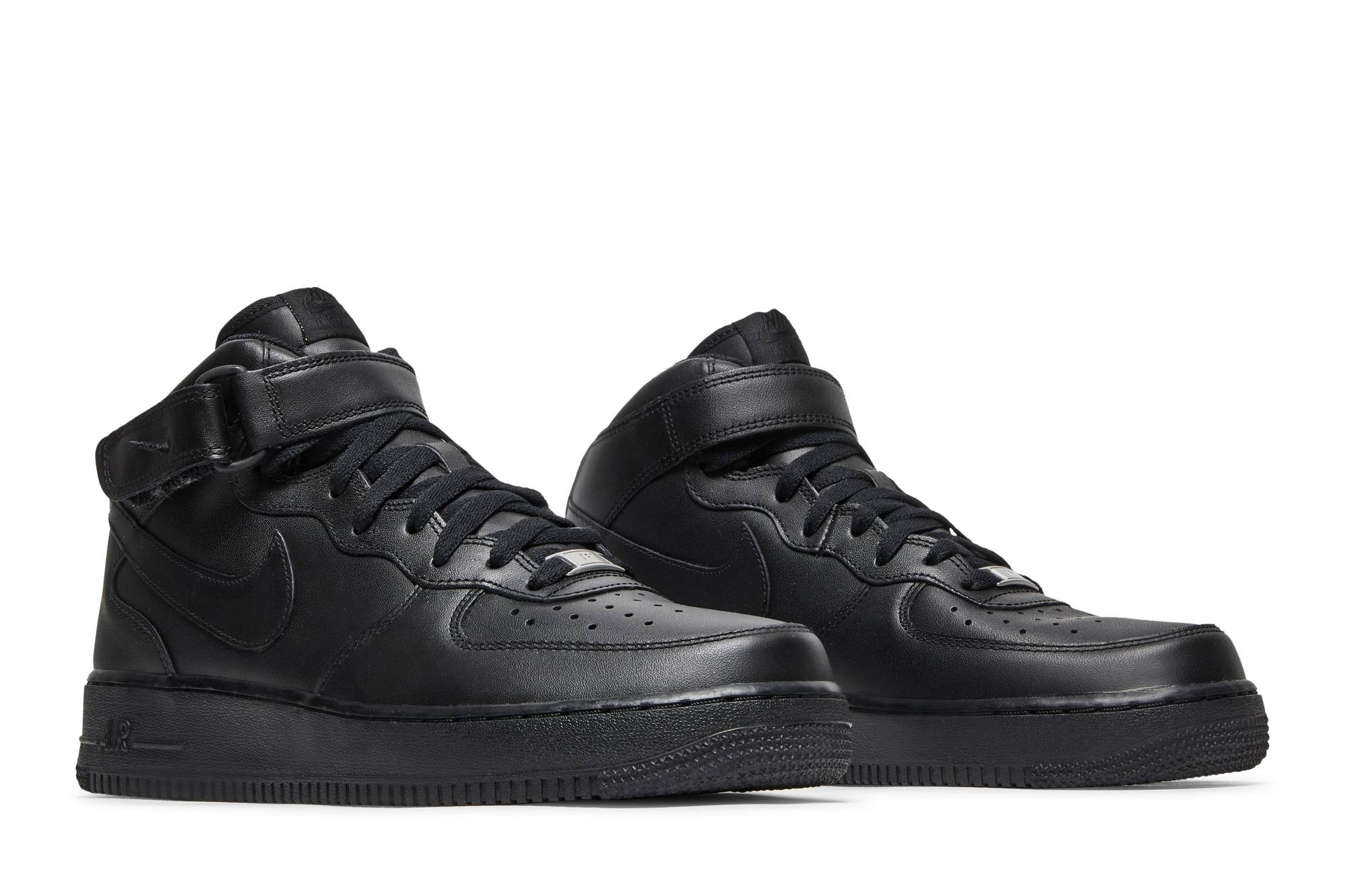 (W) Nike Air Force 1 Mid 07 Le Black Black 圖 8