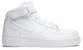 (W) Nike Air Force 1 Mid 07 Leather 'Triple White' Putih Serba 366731-100