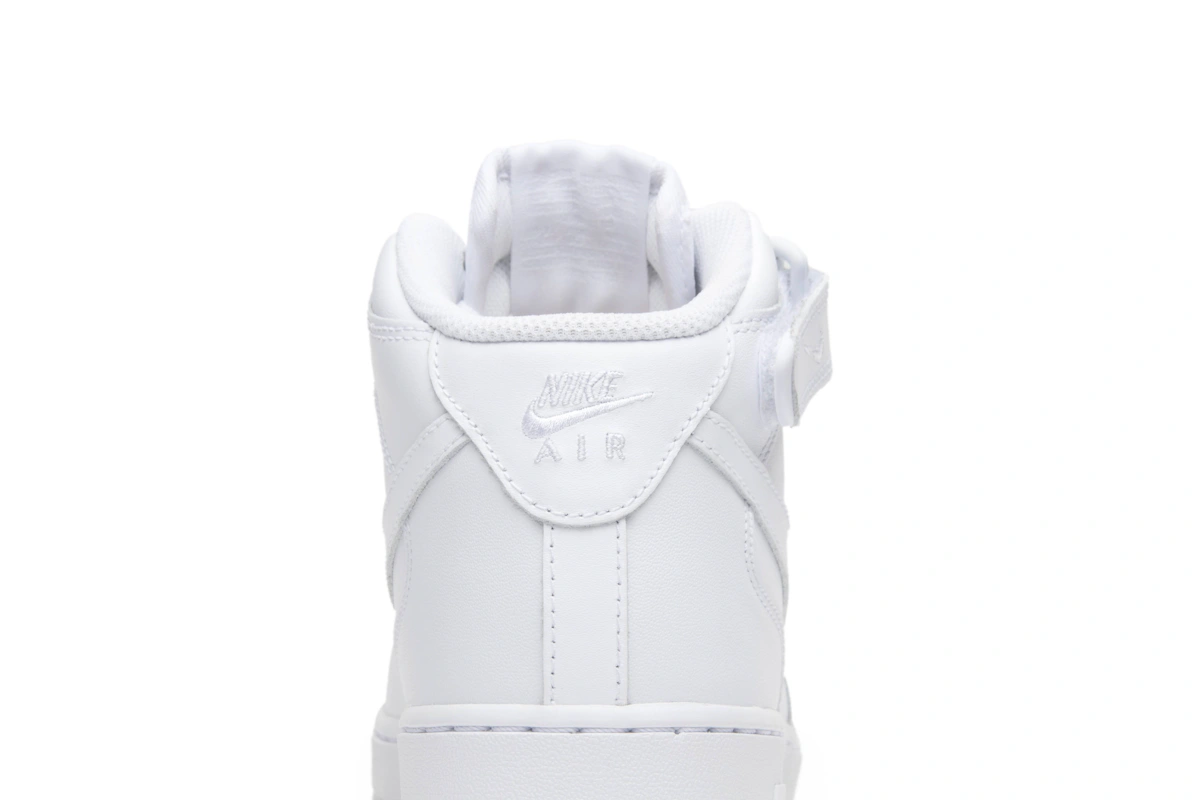 (Women) Nike Air Force 1 Mid 07 Leather 'Triple White' 366731-100