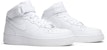 (W) Nike Air Force 1 Mid 07 Leather 'Triple White' Putih Serba 366731-100