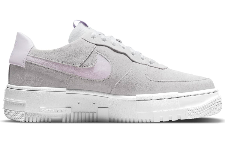 Order Nike Air Force 1 Low Pixel 像素 休閒 耐磨防滑 低筒 板鞋 女款 灰淡紫