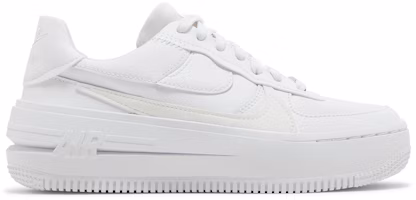(Women) Nike Air Force 1 PLT.AF.ORM 'Triple White' DJ9946-100 (Women) Nike Air Force 1 PLT.AF.ORM 'Triple White' DJ9946-100
