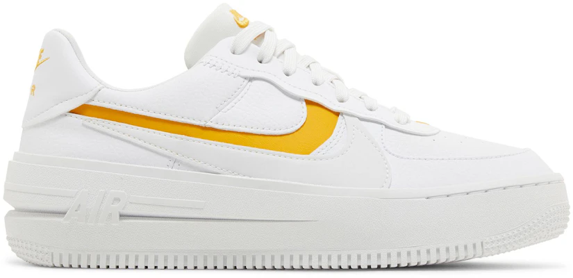 (Women) Nike Air Force 1 PLT.AF.ORM 'Yellow Ochre' DJ9946-102 Buy (Women) Nike Air Force 1 PLT.AF.ORM 'Yellow Ochre' DJ9946-102