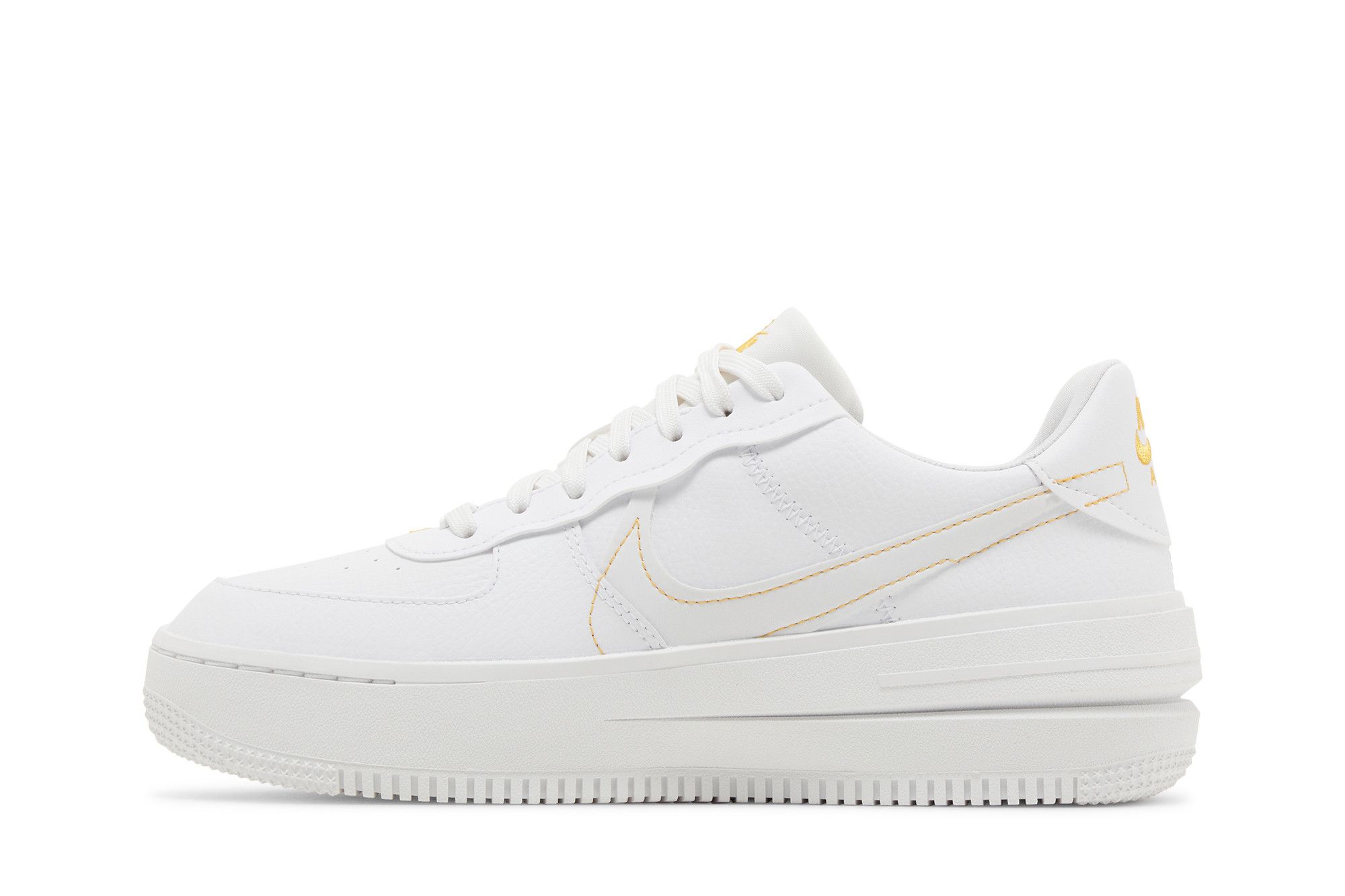 Lookbook (Women) Nike Air Force 1 PLT.AF.ORM 'Yellow Ochre' DJ9946-102