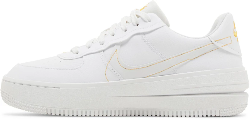 (Women) Nike Air Force 1 PLT.AF.ORM 'Yellow Ochre' DJ9946-102 Lookbook (Women) Nike Air Force 1 PLT.AF.ORM 'Yellow Ochre' DJ9946-102