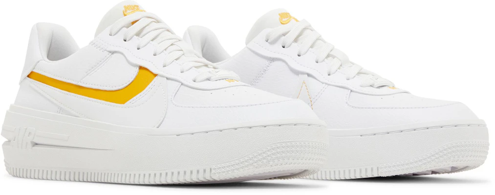 (Women) Nike Air Force 1 PLT.AF.ORM 'Yellow Ochre' DJ9946-102 Cheap (Women) Nike Air Force 1 PLT.AF.ORM 'Yellow Ochre' DJ9946-102