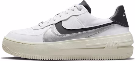 (Women) Nike Air Force 1 PLT.AF.ORM LV8 'White Metallic Silver' DX3199-100 (Women) Nike Air Force 1 PLT.AF.ORM LV8 'White Metallic Silver' DX3199-100