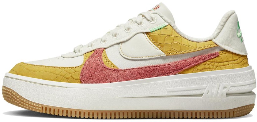 (Women) Nike Air Force 1 PLT.AF.ORM LV8 'Yellow Ochre Magic Ember' DX3209-133 Buy (Women) Nike Air Force 1 PLT.AF.ORM LV8 'Yellow Ochre Magic Ember' DX3209-133