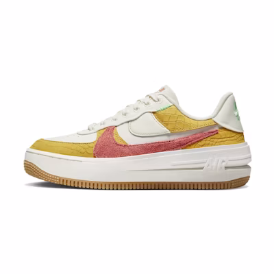 (W) Nike Air Force 1 PLT.AF.ORM LV8 'Yellow Ochre Magic Ember'