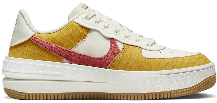 (Women) Nike Air Force 1 PLT.AF.ORM LV8 'Yellow Ochre Magic Ember' DX3209-133 Order (Women) Nike Air Force 1 PLT.AF.ORM LV8 'Yellow Ochre Magic Ember' DX3209-133