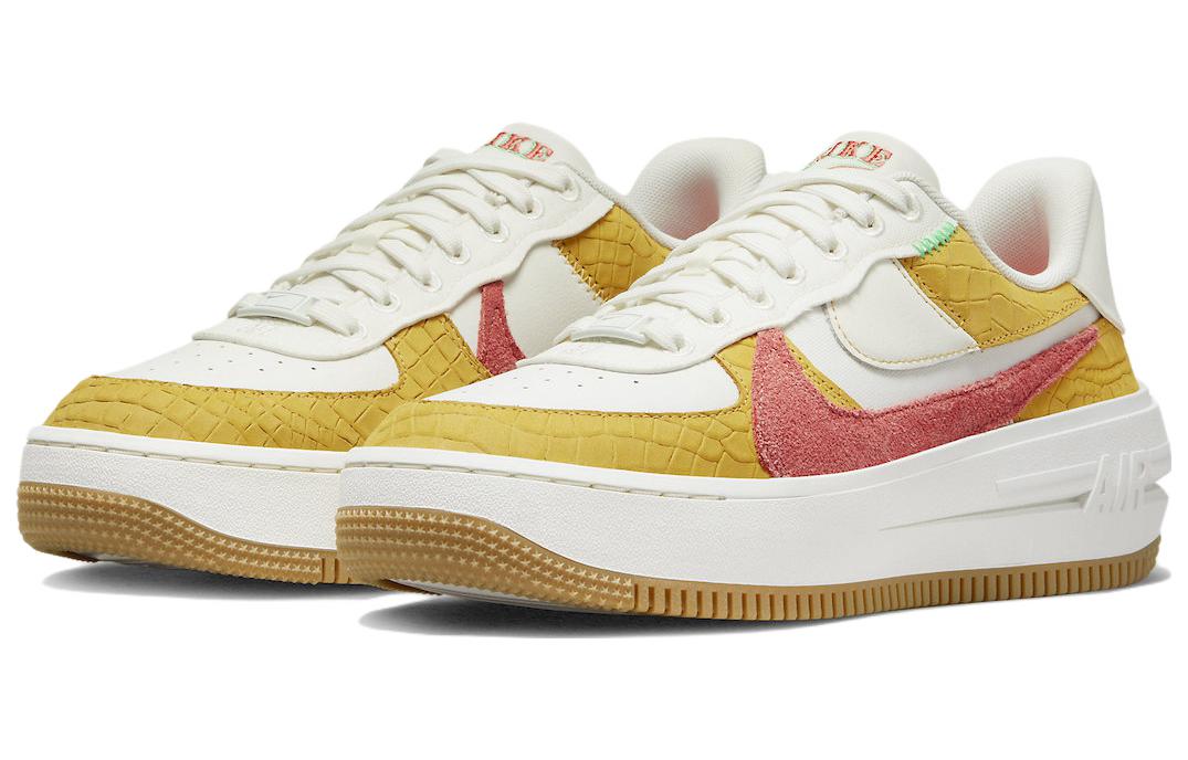 Lookbook (Women) Nike Air Force 1 PLT.AF.ORM LV8 'Yellow Ochre Magic Ember' DX3209-133